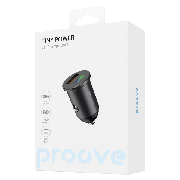 Car chargers Proove Tiny Power 20W (USB + Type-C) - Photo 4